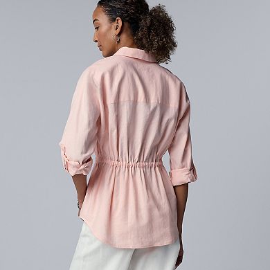 Women's Simply Vera Vera Wang Linen Tie Waist Tunic