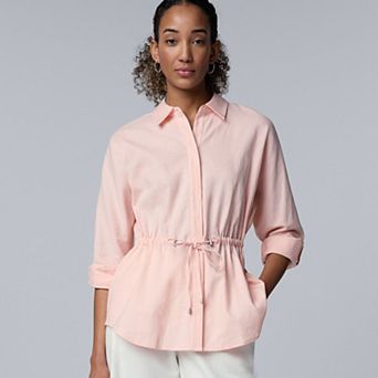 Women's Simply Vera Vera Wang Linen Tie Waist Tunic