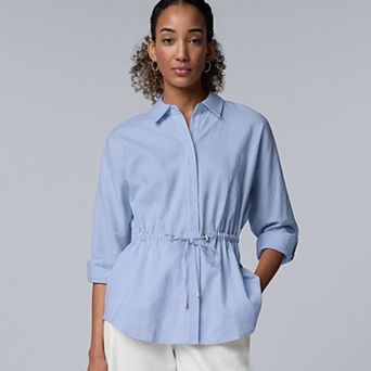 Women's Simply Vera Vera Wang Linen Tie Waist Tunic