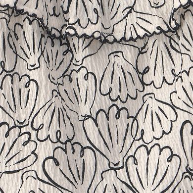 Toddler Girl Carter's 2-Piece Shell Ruffle Tank Top & Shorts Set