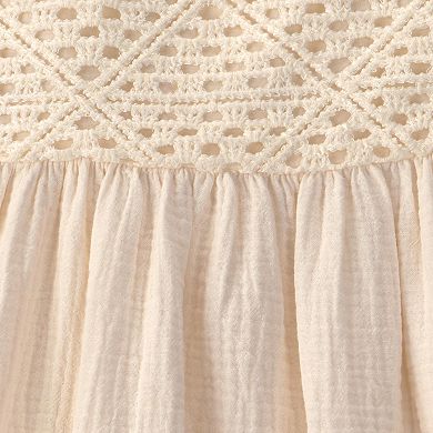 Toddler Girl Carter's Crochet Gauze Dress