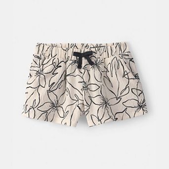 Toddler Girl Carter’s Floral Crinkle Shorts