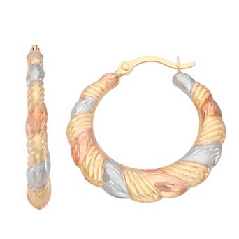 Jordan Blue 14k Gold Hoop Earrings