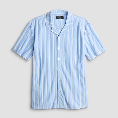 Men's Retrofit Short Sleeve Textured Camp T-Shirt