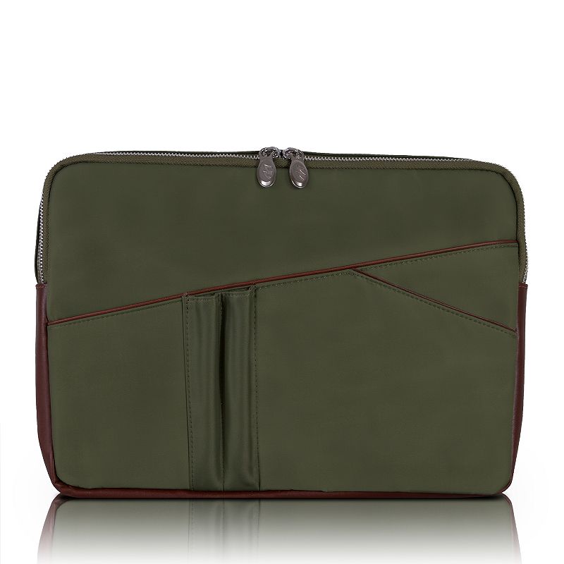 McKleinUSA Crescent 14-Inch Nylon Laptop Sleeve, Green