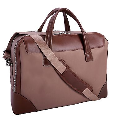 McKleinUSA Harpswell 17-Inch Nylon Dual-Compartment Laptop Briefcase
