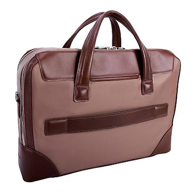 McKleinUSA Harpswell 17-Inch Nylon Dual-Compartment Laptop Briefcase