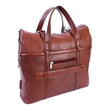 McKleinUSA EDGEFIELD 17-Inch Leather Roll-Top Laptop Briefcase