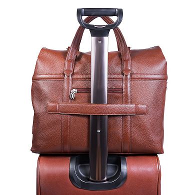 McKleinUSA EDGEFIELD 17-Inch Leather Roll-Top Laptop Briefcase