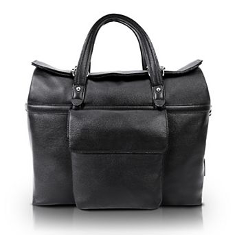 McKleinUSA EDGEFIELD 17-Inch Leather Roll-Top Laptop Briefcase
