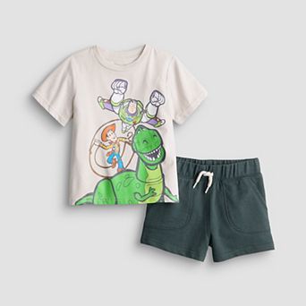 Baby & Toddler Boy Disney / Pixar's Toy Story Buzz Lightyear, Woody & Rex 2 pc T-Shirt & Shorts Set