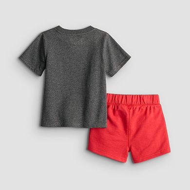 Baby & Toddler Boy Disney / Pixar's Cars Lightning McQueen 2-Piece T-Shirt & Shorts Set