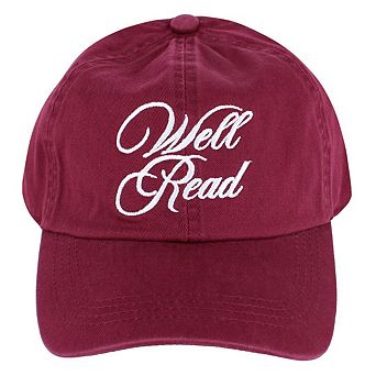 David & Young Women's Well Read Washed Embroidered Baseball Cap