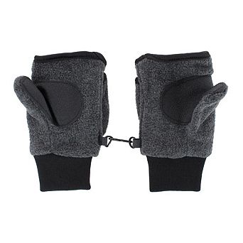 Polar Wear Kid's 2-4 Winter Fleece Convertible Fingerless Glove to Mitten