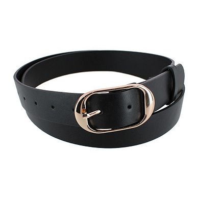 CTM Women's Plus Size Belt with Centerbar Buckle (Pack of 2 Colors)