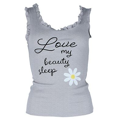 Sleep Junkie Women's Daisy Ribbed Pajama Set