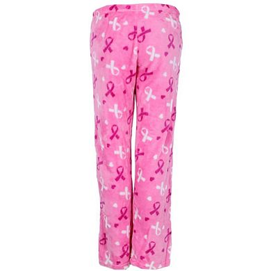 Weekending Women's Breast Cancer Plush Pajama Pant and Socks Set