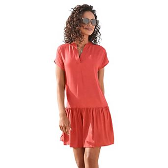 Lascana Women's Flounce Hem Shift Dress