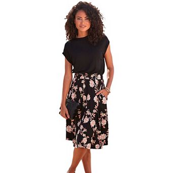 Lascana Women's 2 in 1 Look Dress