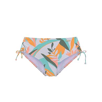 Lascana Women's Pattern Mid Rise Bikini Bottom