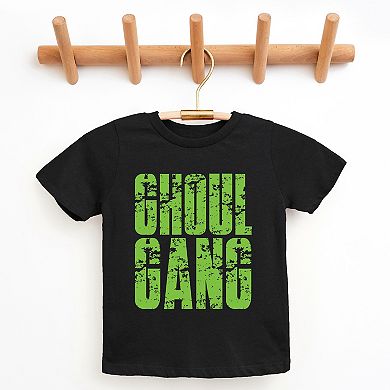 Ghoul Gang Block Distressed - Youth Short Sleeve Graphic T-Shirt
