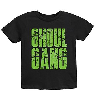 Ghoul Gang Block Distressed - Youth Short Sleeve Graphic T-Shirt