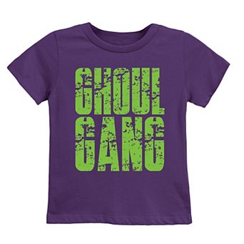 Ghoul Gang Block Distressed - Youth Short Sleeve Graphic T-Shirt