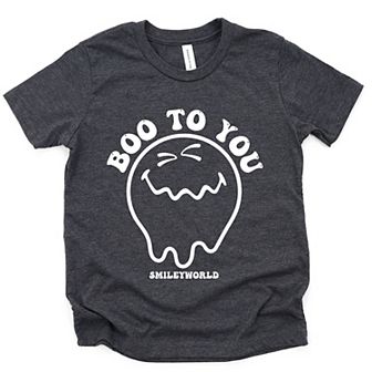 SmileyWorld Boo To You - Youth Short Sleeve Graphic T-Shirt