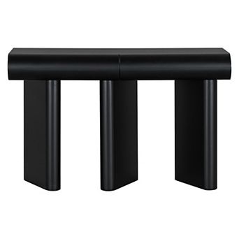 47.6" Painted Entryway Console Table with 2 Curved Drawers