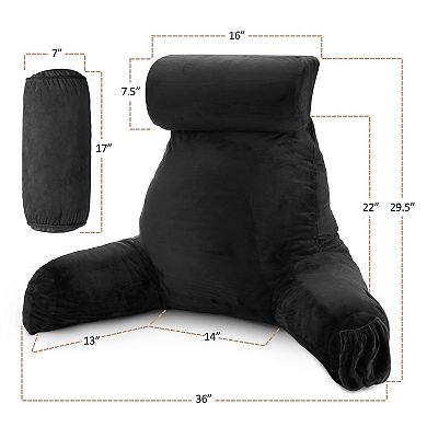 Nestl Large Reading Pillow with Portable Laptop Lap Desk