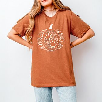 S.W.Smiley Pumpkin Outline - Short Sleeve Tee