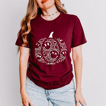 S.W.Smiley Pumpkin Outline - Short Sleeve Tee