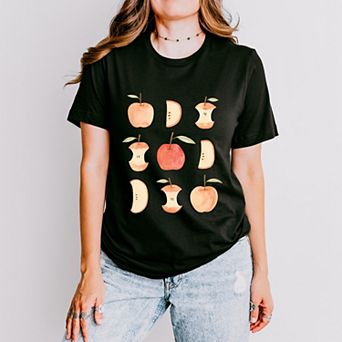 Watercolor Apple Chart shirt design - Short Sleeve Tee