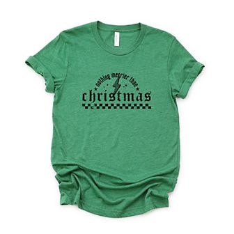 Nothing Merrier Than Christmas Grunge - Short Sleeve Tee