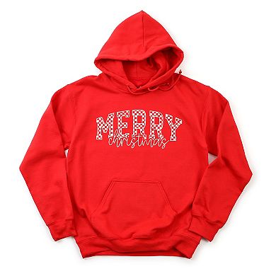 Merry Christmas Varsity Checkered - Hoodie
