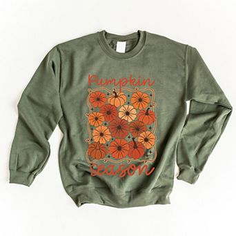 Pumpkin Season Floral - Women's Graphic Sweatshirt