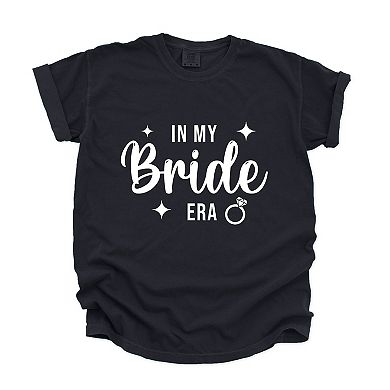 In My Bride Era Sparkles - Womens Garment Dyed Tee