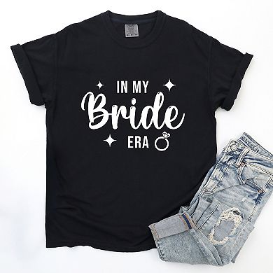 In My Bride Era Sparkles - Womens Garment Dyed Tee