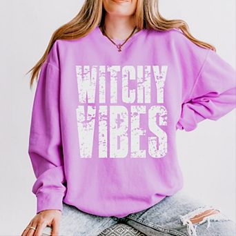 Witchy Vibes - Women's Lightweight Garment Dyed Sweatshirt