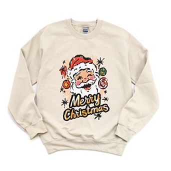 Merry Christmas Santa Wink - Women's Graphic Sweatshirt