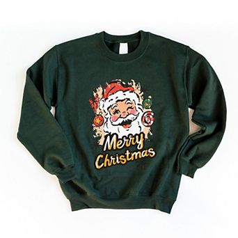 Merry Christmas Santa Wink - Women's Graphic Sweatshirt