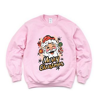 Merry Christmas Santa Wink - Women's Graphic Sweatshirt