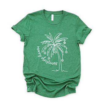 Merry Christmas Palm Tree - Women's Short Sleeve Tee