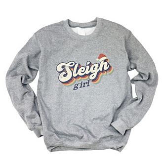 Sleigh Girl Retro Distressed - Sweatshirt