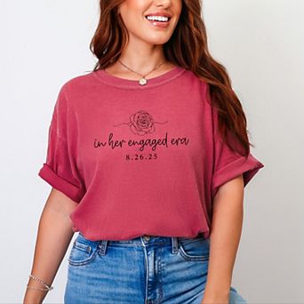In Her Engaged Era - Womens Garment Dyed Tee