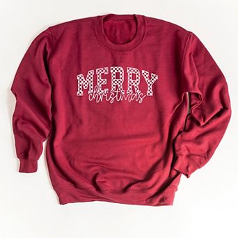 Merry Christmas Varsity Checkered - Sweatshirt