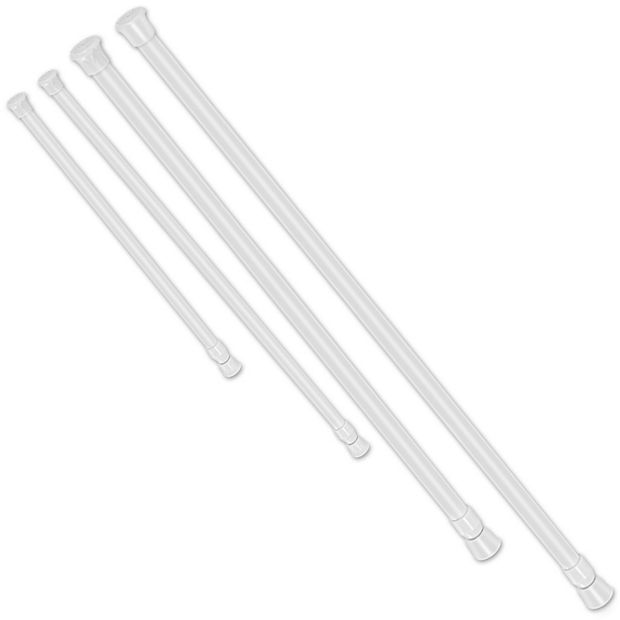 Spring-Loaded Tension Curtain Rod - Adjustable, No Drilling, Heavy-Duty Steel