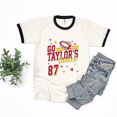 Go Taylor's Fiancé Red - Womens Ringer Tee