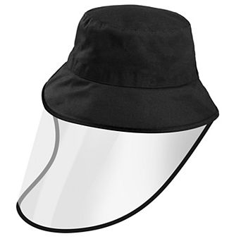 Fishman Hat with Removable Face Shield UV Protective Sun Bucket Cap for Dust & Wind