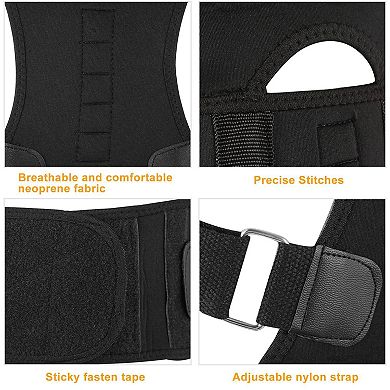 Unisex Posture Corrector Magnetic Lumbar & Upper Back Support Belt for Shoulder & Pain Relief